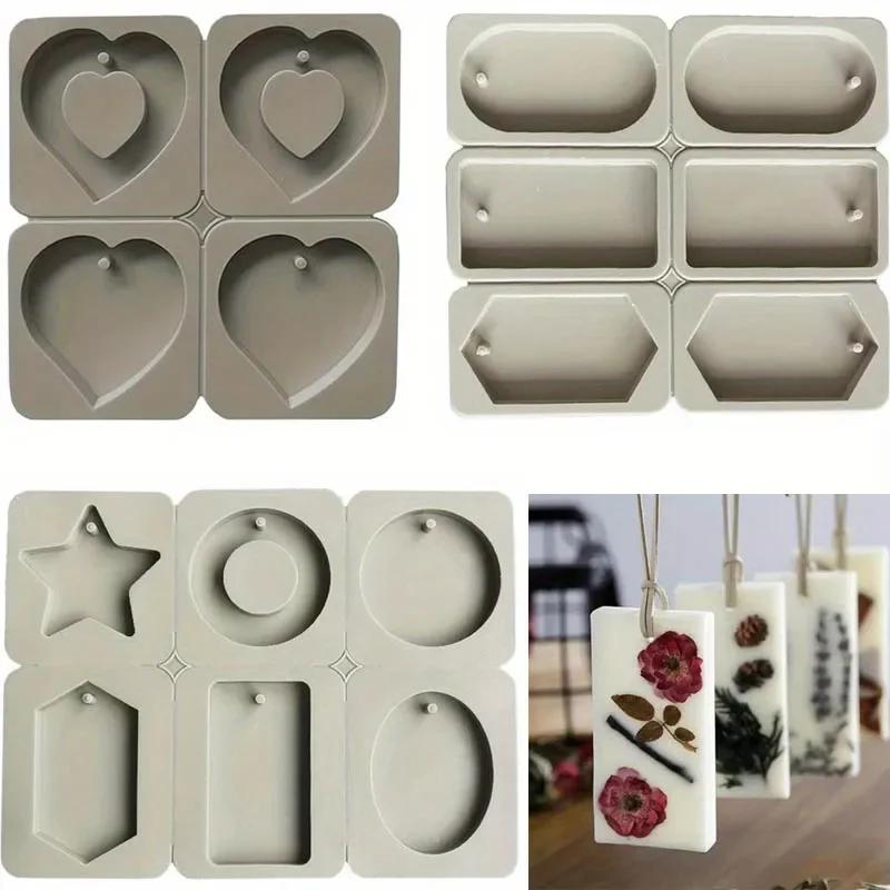 DIY Silicone Clay Aromatherapy Tablets Mold Kit 2026 Latest Models for Crafts Hanging Ornaments Flower Soap Wax Molds
