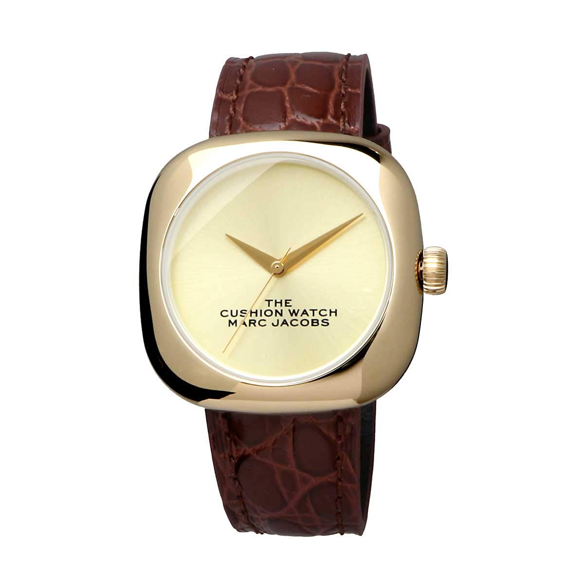 

Часы Marc Jacobs The Cushion, 36 мм, Золотистые и коричневые, Унисекс, MJ0120179305 [Б/у]