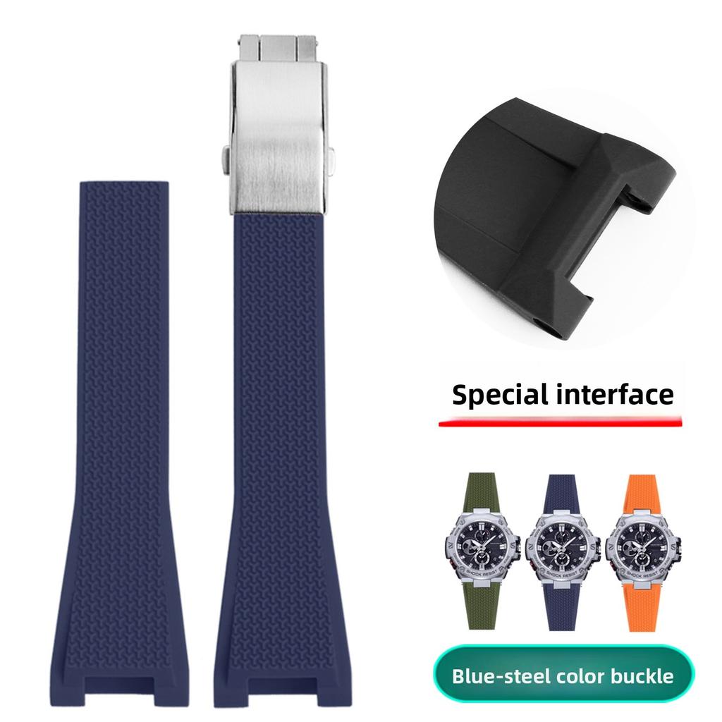 GST-B100 Resin Strap For Casio G-SHOCK GST B100 GST-120 400G 110 S130 GST-W300 Men Waterproof Silicone rubber watch band replace