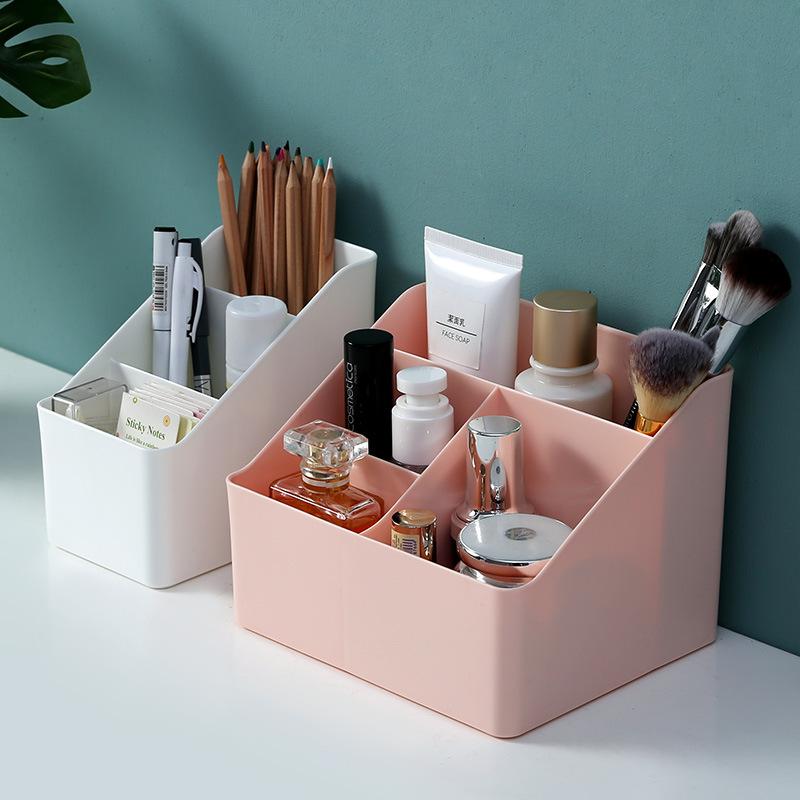 Caja de Almacenamiento de Artículos de Escritorio Organizador de Maquillaje Organizador para Pinceles Caja de Almacenamiento para Hogar Oficina Baño Dispositivo de Almacenamiento para Cuidado de la Piel