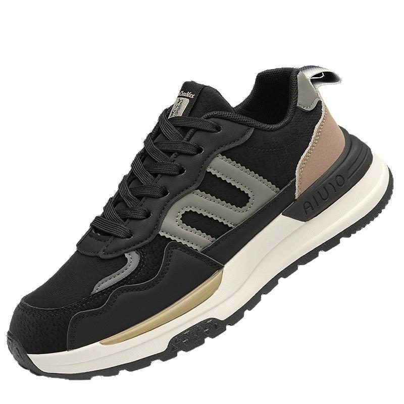 Spring and autumn new double net sports men's shoes mesh breathable running casual shoes men's dad shoes spot