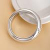 Simple Classic Retro Plain Ring Electroplated Ccb Bracelet Fine Polished Surface Minimalist Bracelet Exquisite Jewelry