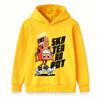 Kids Boys Girls Hooded Sweatshirt, Cool Cartoon Skater Robot Print Pullover Hoodie, Casual Soft Long Sleeve Top for Boys Girls Daily Wear Street Fashi