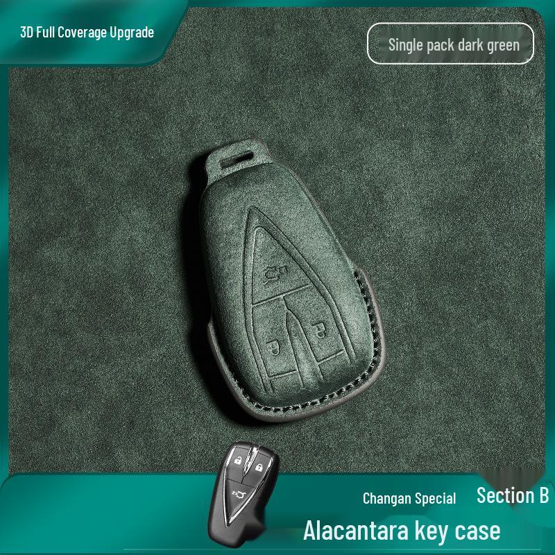 Changan CS75 Plus/CS55 Alcantara Suede Leather Car Key Protective Cover