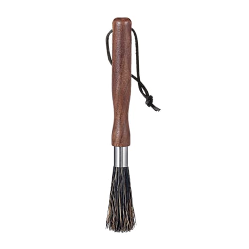 IMEEA Coffee Mill Brush, Cleaning Brush, Kitchen Brush, Espresso Brush, Cleaning Brush, Stiff Bristles, Wood Handle, Walnut Wood