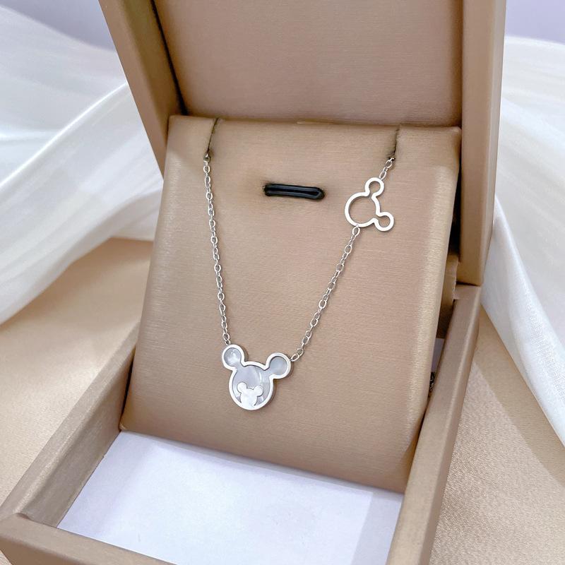 Popular Element Personality Minimalist Wind Furnace Real Gold Necklace Female Collarbone Chain