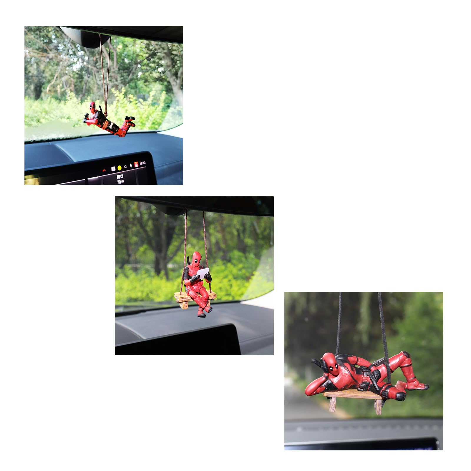 

Автоаксессуары Дэдпула, Подвески на зеркало заднего вида автомобиля, Забавные автоаксессуары, Подвески для офиса/дома Multicolor