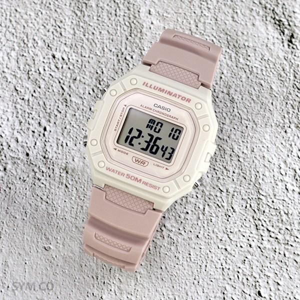 Casio Common Couple Pink Beige Battery Sports Watch