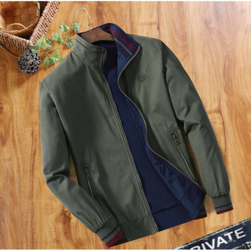 Chaqueta Casual Slim de Negocios Reversible Transpirable para Hombre de Otoño e Invierno