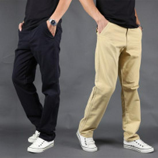 Men's Outdoor Multi-Pocket Loose Cargo Pants - Plus Size Cotton Straight Leg