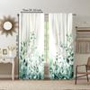 Set Of 2 Versatile Polyester Transparent Curtains Home Decoration Watercolor Flower Use Bedrooms Living Rooms Curtain Ideal For Room