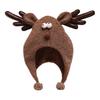 Snowman Elk Cap Christmas Cartoon Animals Festival Decorate Party Winter Gift