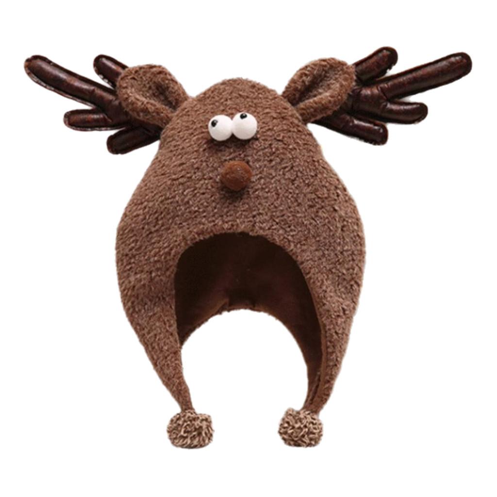 Snowman Elk Cap Christmas Cartoon Animals Festival Decorate Party Winter Gift