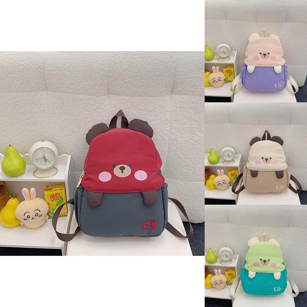 Kids School Backpack With Cartoon Design For Preschool Children Lightweight Nylon For School Use