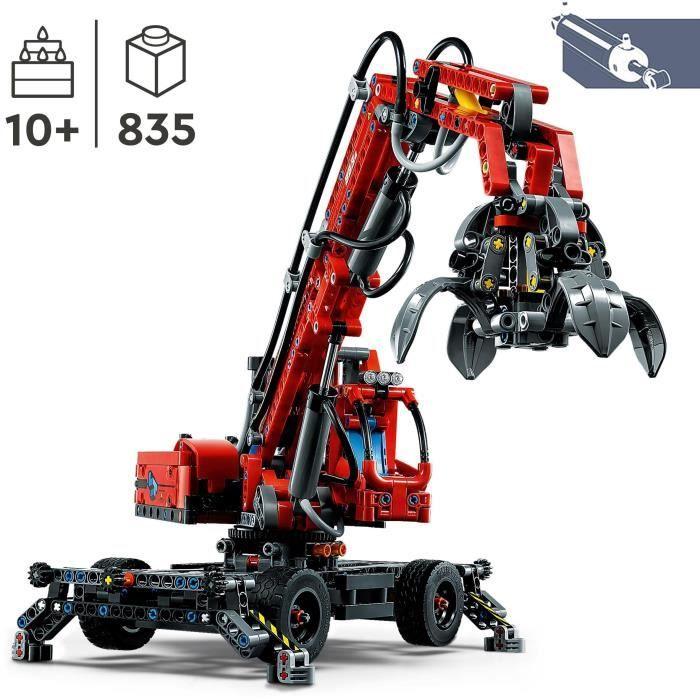 LEGO Technic 42144 La Grue De Manutention - Jouet De Construction Éducative Pour Enfants De 10 Ans Et Plus