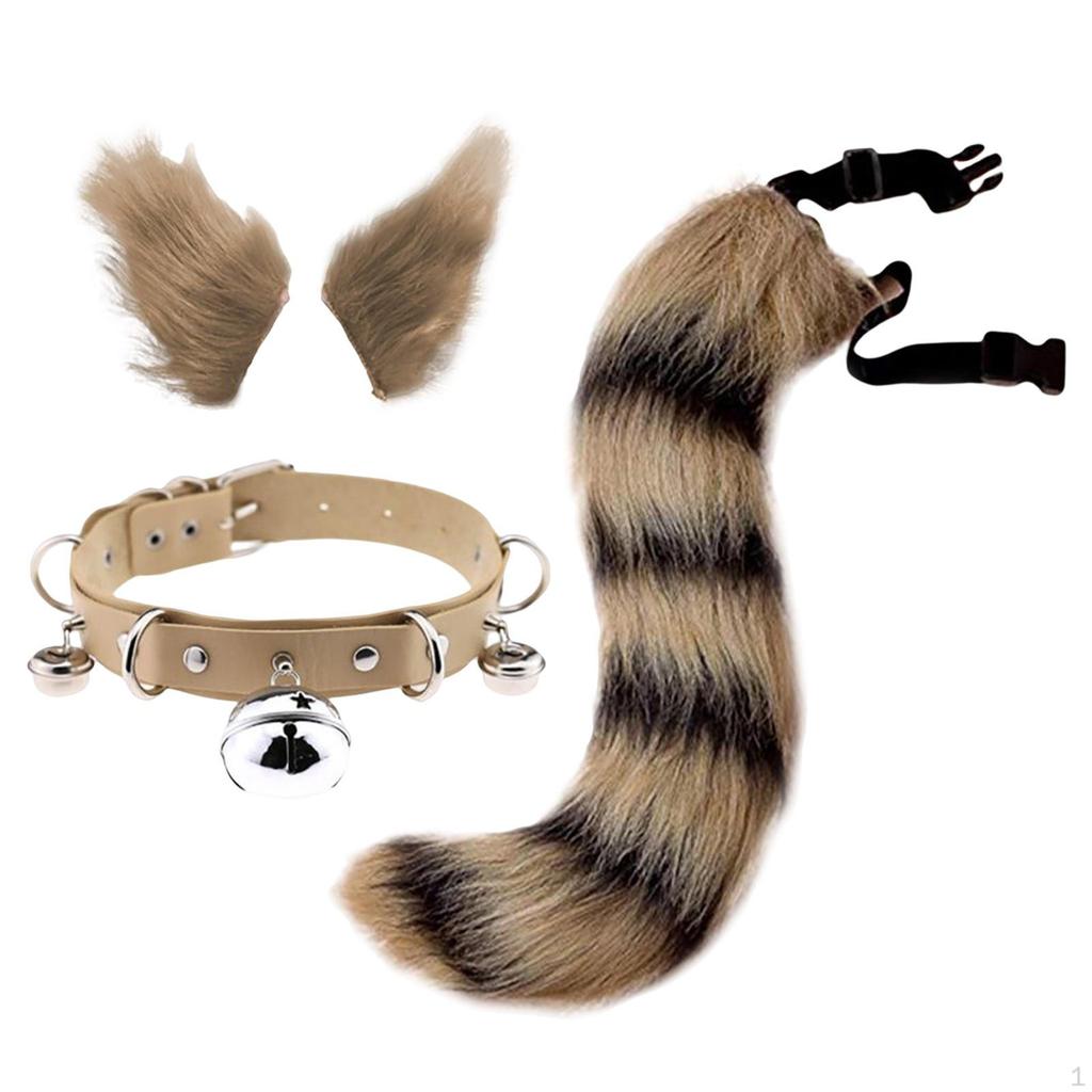 Cosplay Costumes, Long Tail Neck Choker Fancy Dress Kit for Carnival Masquerade