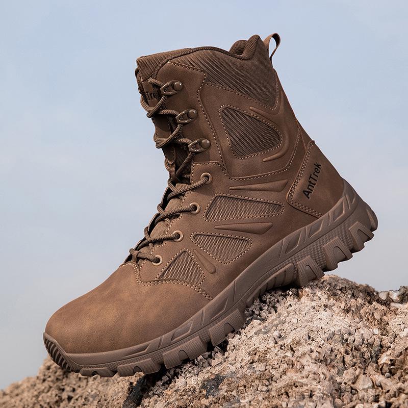 

2025 New High-Top Combat Outdoor Sports & Casual Travel Boots 44 коричневый