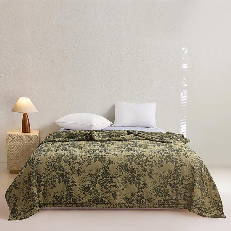 Washable Tussah Silk Summer Quilt with Cotton Gauze Cover