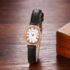 Antique Watch with Leather Roman Analog Quartz Leather Fashion Watch Perfect Gift for Day Women's Strap Display, Waterproof, Movement, Strap, -