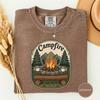 Campfire Committee Tshirt, Funny Camping Club Badge Tee, Retro Campsite Crest Shirt, Camp Trip Gift for Campfire Lovers and Campers