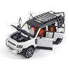 1/24 Sound&Light Model Pull-Back Car Toy Vehicle for Land Rover Range Rover Suv Door Open Collection Dislay White Birthday Gift