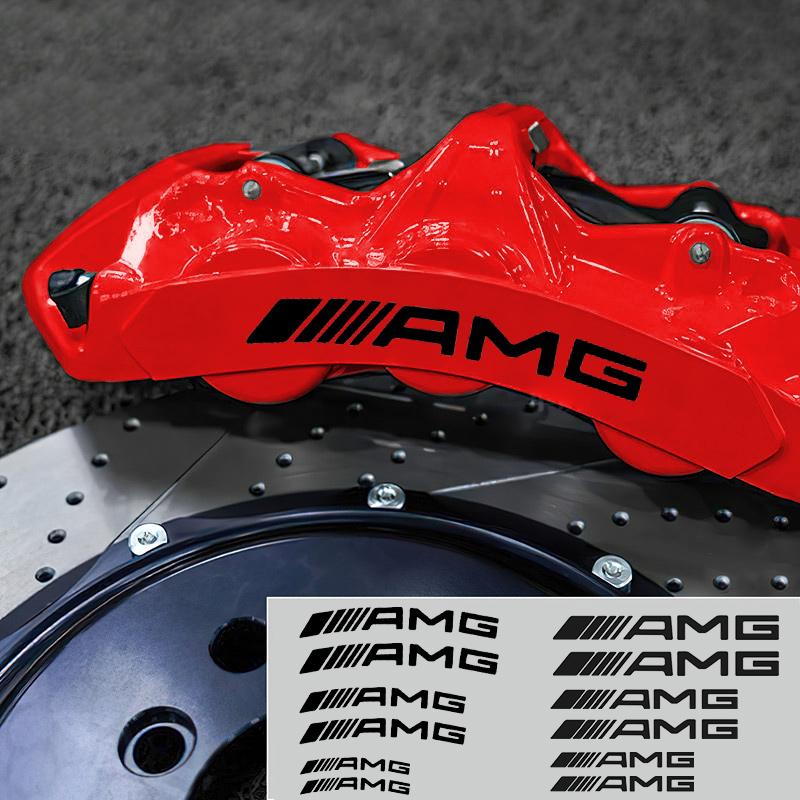 AMG Logo Personalized Modification Decorative Sticker Car Sticker Brake Caliper Sticker Label For Mercedes Benz 2021 C /S Class ZW3
