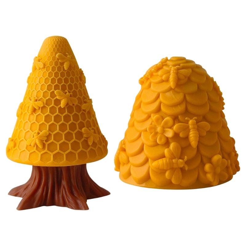 High Temperatures Resistant Silicone Candle Mould for Honeycombs Candle and Soap Making With Realistic Texture