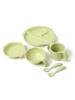 Iiwan Meal Leaf One Size (Kodomo Beams) Children's Beams/Tableware Kids' Set, Green,