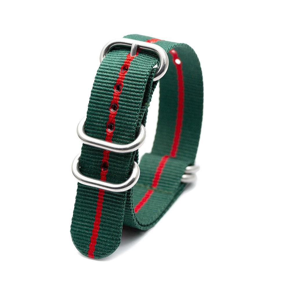 Silver Smooth Oval Buckle Nylon Watch Strap - Waterproof E-commerce Source Watch Band