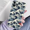 Kanagawa Great Wave Anime Phone Case For IPhone 16 15 14 13 12 Mini 11 Pro XS Max X XR SE 6 7 8 Plus Soft Silicone Cover