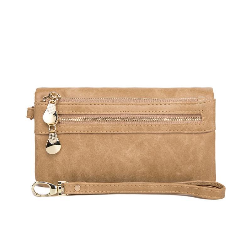 IELGY Женский многофункциональный длинный кошелек в корейском стиле розовый — фото 7