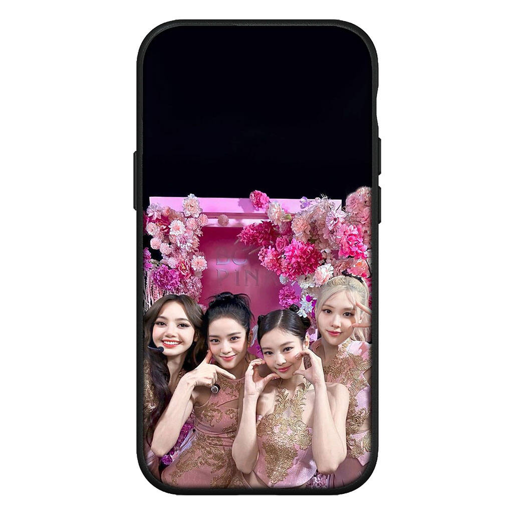 Cover per iPhone 17 16 15 Xiaomi Poco Redmi Note 14 13 12 11 Pro Max Samsung Galaxy S25 S24 9 OPPO Huawei Jennie Nera Lisa Rosa Jisoo Rosa Custodia per Telefono