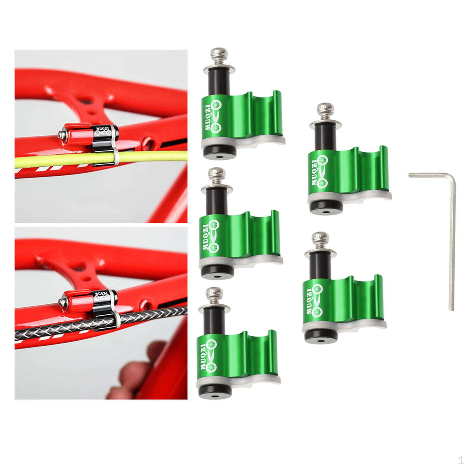 

Bike Brake Cable Clips Set for and Road Bikes зелений