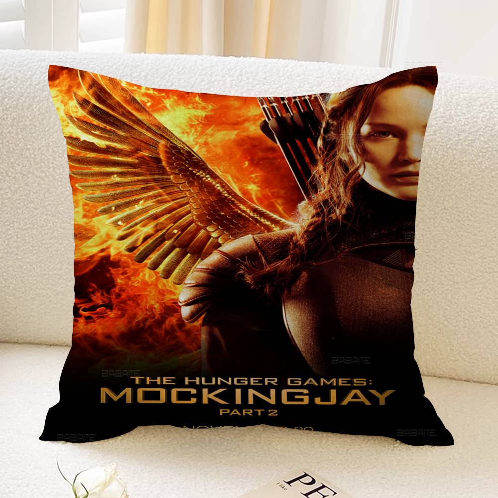 Anime Die Tribute von Panem 3 Büro Kissen Kissenbezug Auto Kissenbezug 45x45CM Lendenkissenbezug Sofakissenbezug