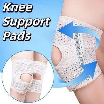 Adjustable Knee Brace Breathable Side Stabilizers Knee Support Pads Compression Support Lightweight Elastic Knee Wrap