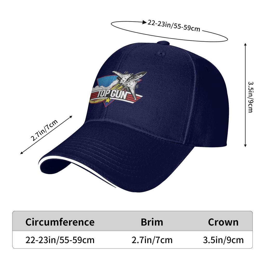 Top Gun  Casual Baseball Cap  Outdoor Sports Trucker Hat Spring Sunscreen Men Adult Fashion Snapback Cap