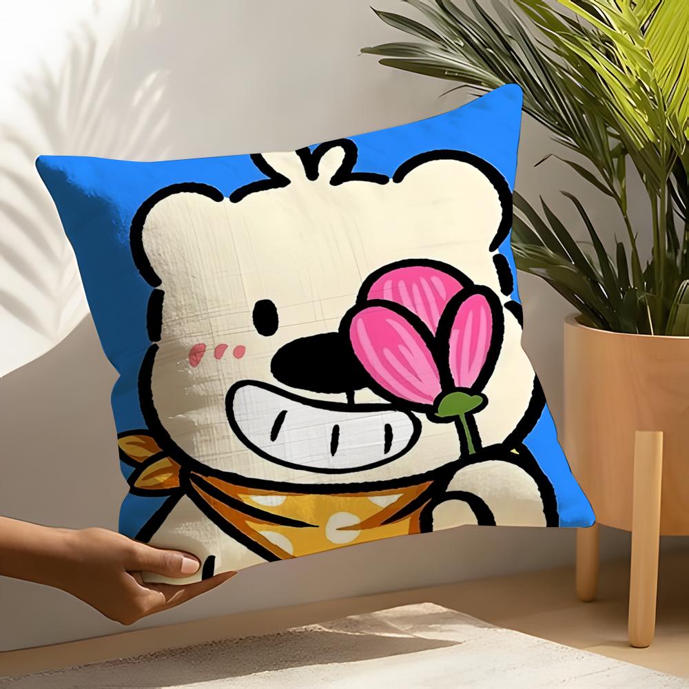 3 Funny And Quirky Party Animals Pillow Case Home Living Room Decoration Linen Pillowcover Pillow Cases Cushion Cover
