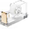 Tape Dispenser - Gold Office Desk Dispenser For Clear Tape - Decorative Accessory For Home, School, Or Work