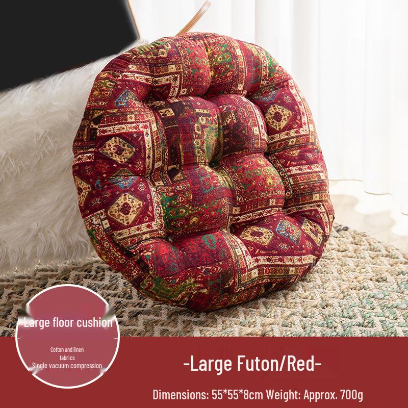Bohemian Ethnic Style Square Floor Cushion for Balcony or Bedroom