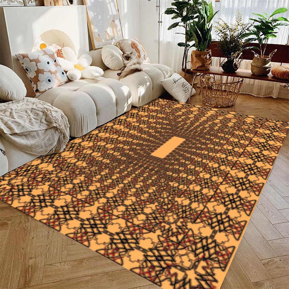 

Современный ковер с геометрическим принтом, ковер Shining Honey, большой ковер для гостиной, спальни, декоративный ковер, нескользящий моющийся напольный коврик 40X60cm-16x24in