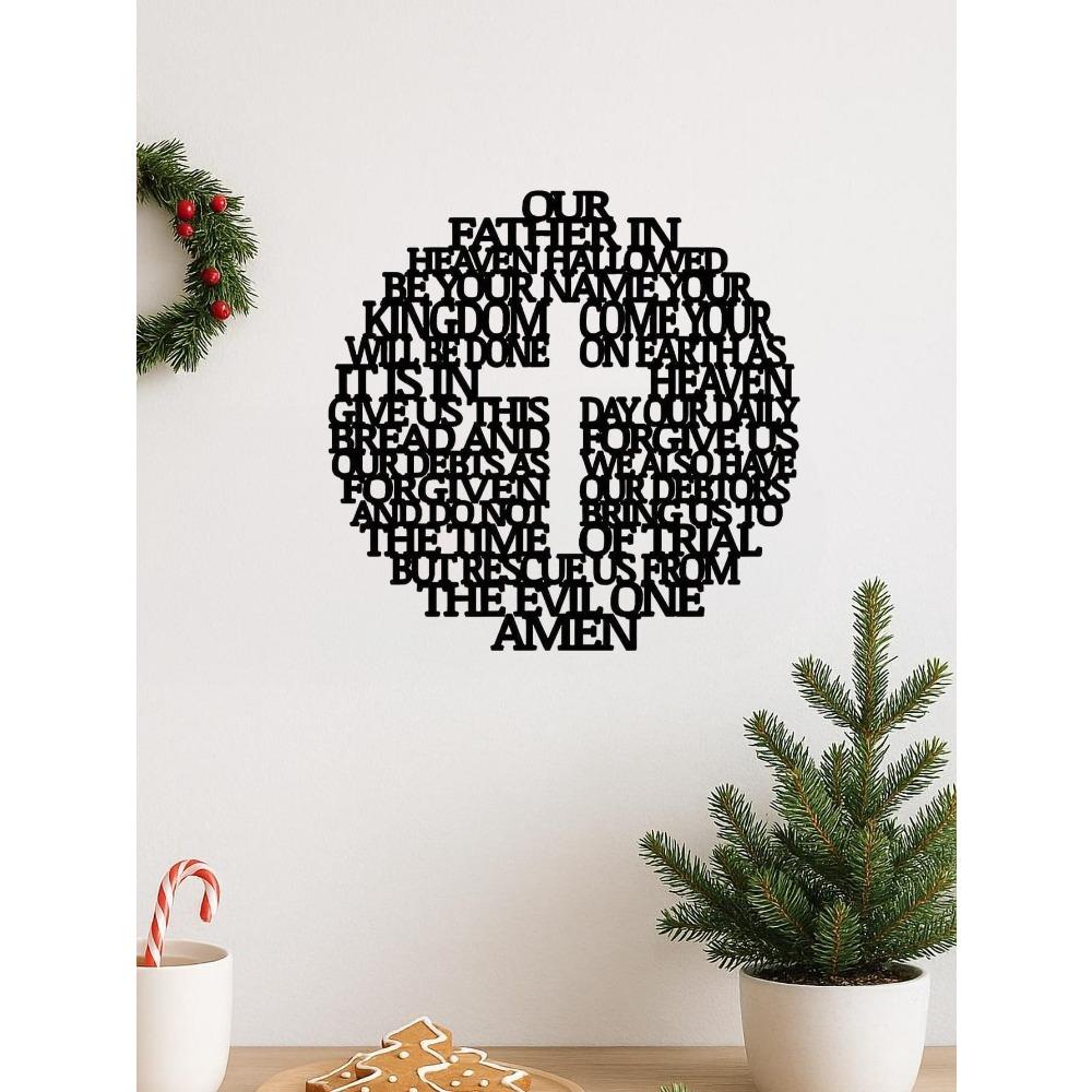 Wrought Iron Wall Art Metal Home Decor for Christmas Easter Holiday Gift