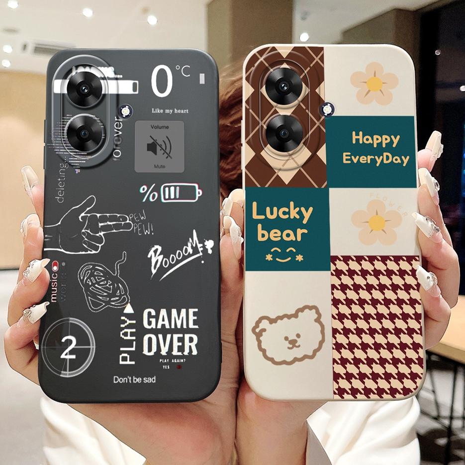 Für Realme Note 60 Hülle Luxus Kunst Bemaltes Cover Stoßfest Weiches Silikon Handyhülle Für Realme Note 50 Note50 Note60 Rückseite