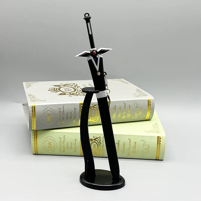 24cm Sword Art Online Anime Replik Dunkles Abwehrschwert Metall WaffenModell Kirito 1:6 Actionfigur Zubehör Dekoration Spielzeug Junge