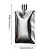 Wellenförmige Weinkanne Edelstahl Wodkaflasche Minimalistische Schnapsflasche Für den Außenbereich
