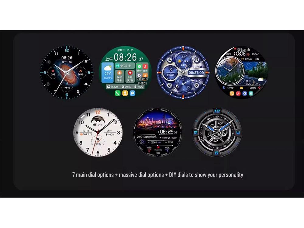 2025 Huqiangbei GT4 Smartwatch with Health Monitoring & Bluetooth Calling