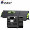 FOSSiBOT F2400 Powerstation mit 200W Solarpanel, LiFePO4-Akku 2048Wh, Mobiler Stromgenerator für Camping/Reisen/Zuhause/Notfall