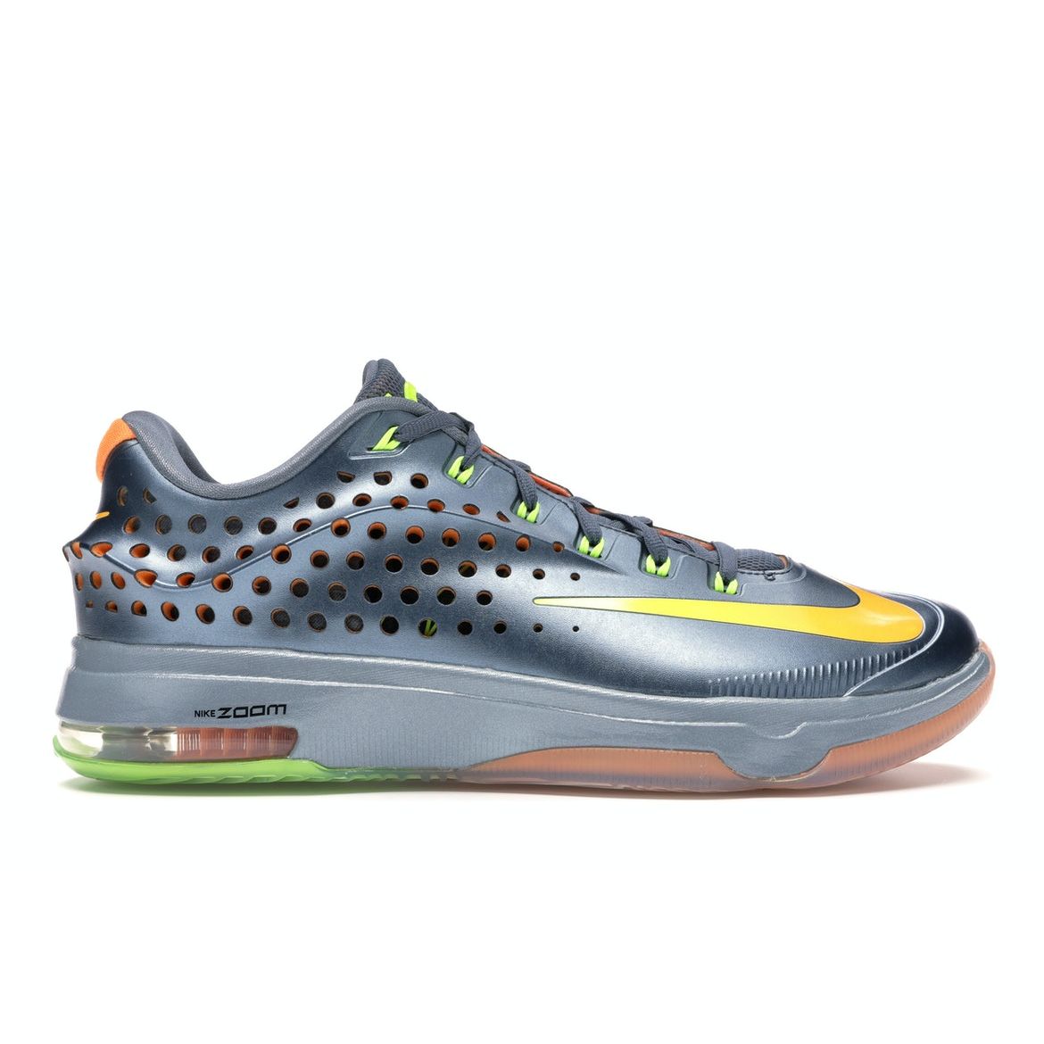 

Мужские кроссовки Nike KD 7 Elite Team серо-сине-графитовый Bright-Citrus-Dove-Grey-Volt 724349-478