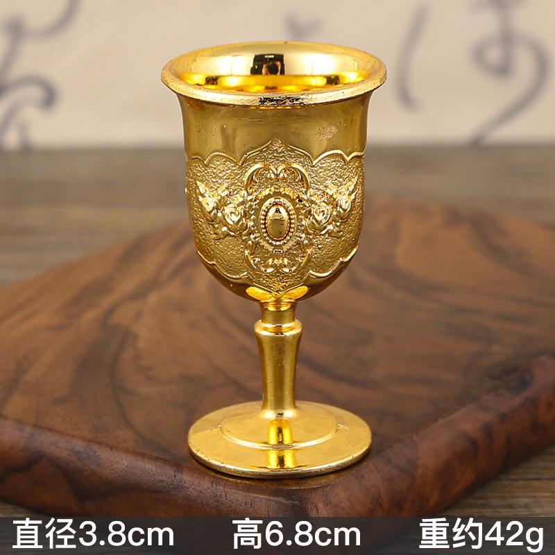 Elegant European Style Zinc Alloy Shot Glass Set Vintage Decorative Drinking Cup Home Bar Whiskey Liqueur