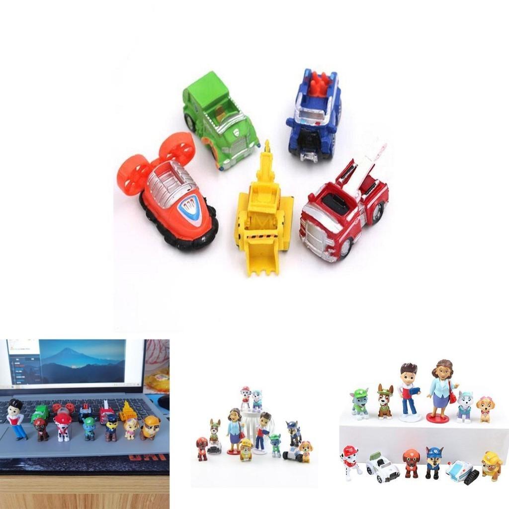 Adorable Paw Patrol Puppy Car Toy Set For Boys 12pcs Action Figure Collection
