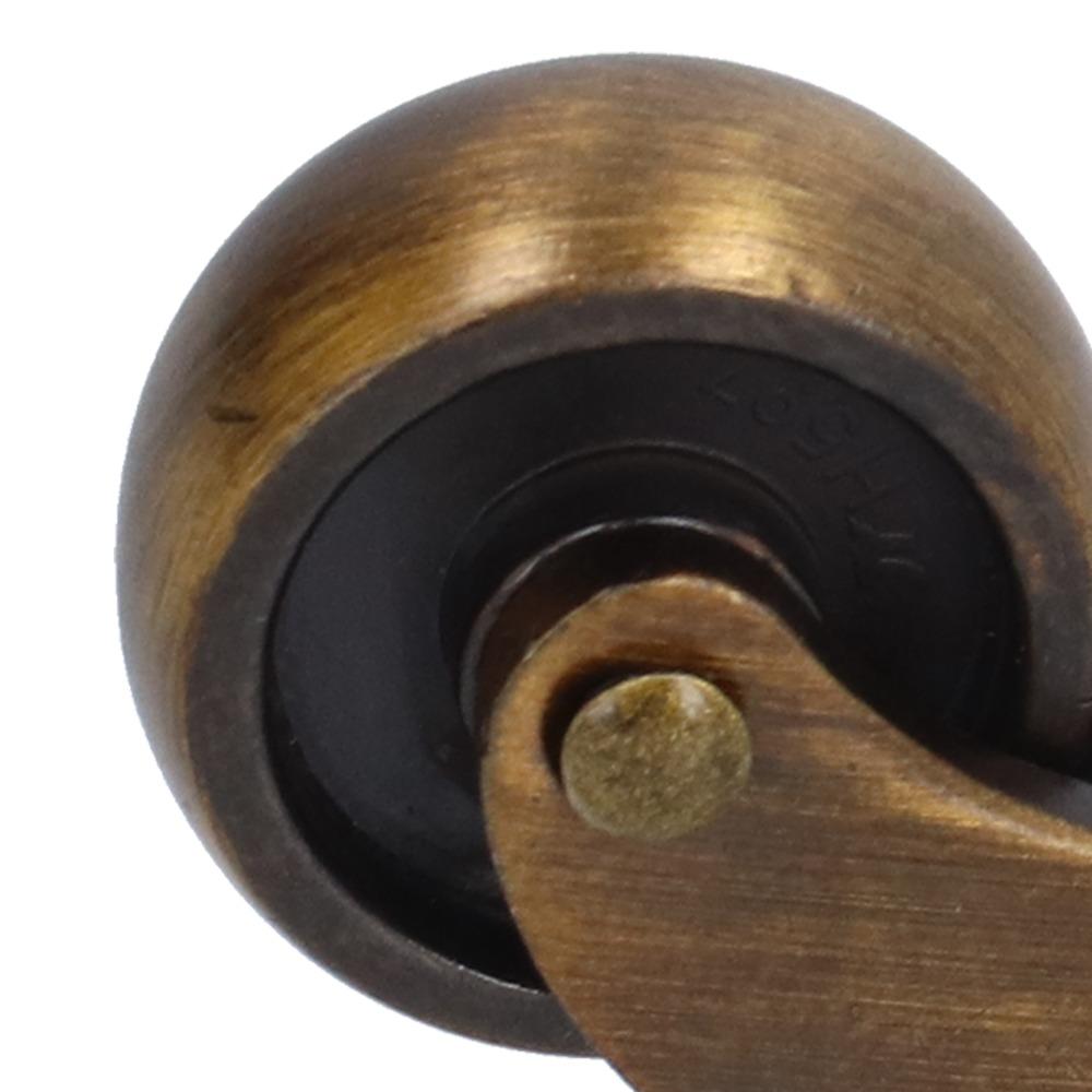 Runde Bronzekessel-Möbelrollen Zinklegierung Drehbare Möbelrollen Stabile Möbelrollen Möbel